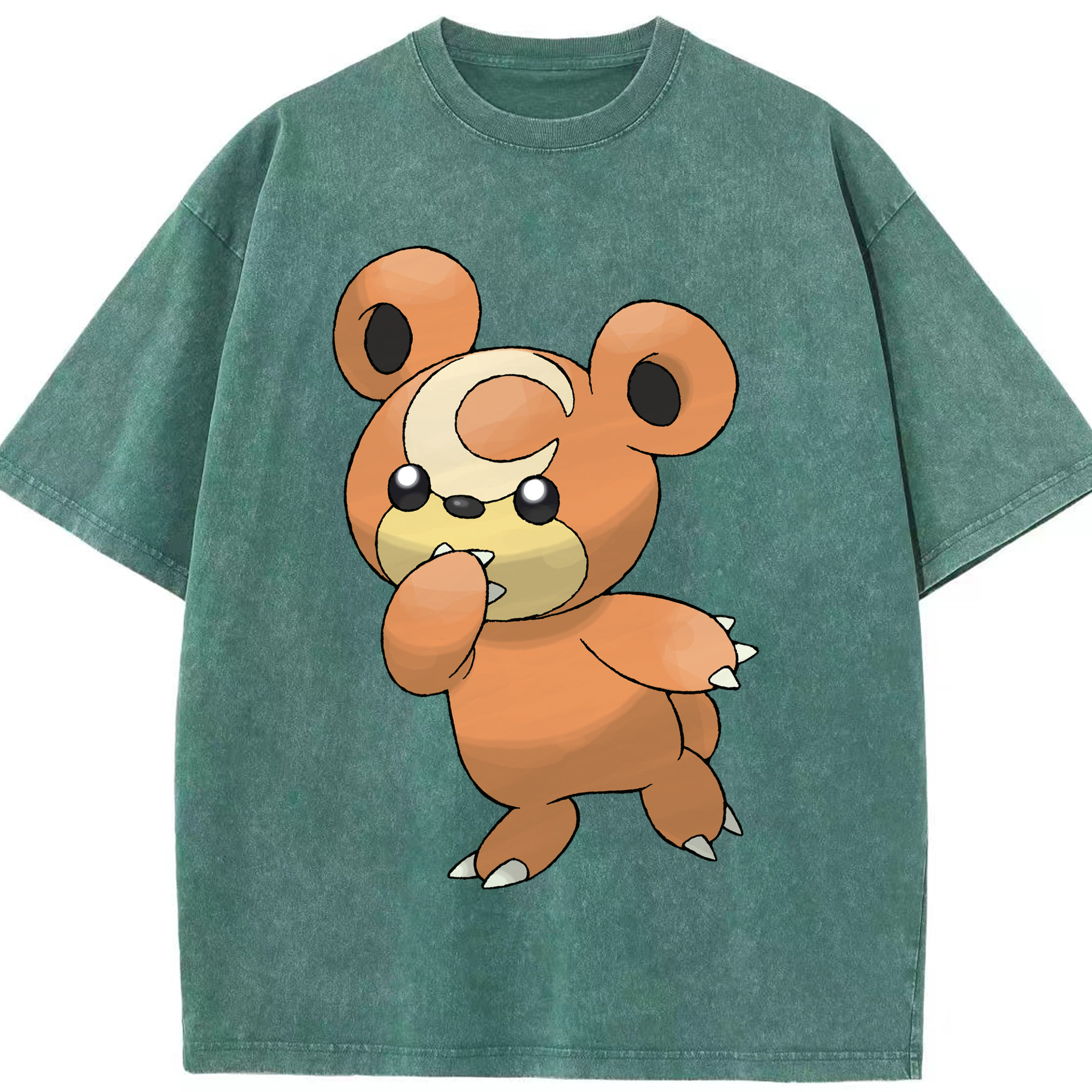 （画像用） ポケットモンスター Pokémon 綿100% ヴィンテージ風 半袖Tシャツ（フロントプリント）